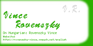 vince rovenszky business card